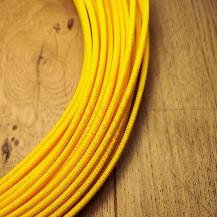 Yellow Sunny Braided Sleeving Medium