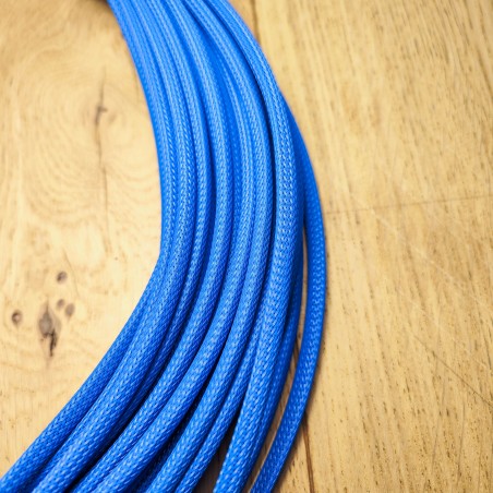 Light Blue Braided Sleeving - Medium