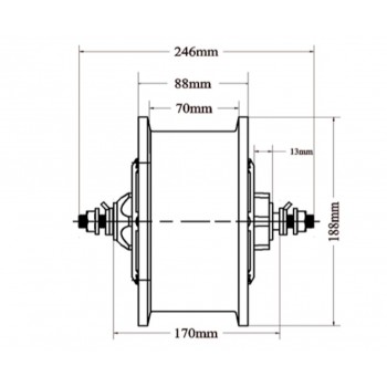 Motor MHS75 HIGH SPEED