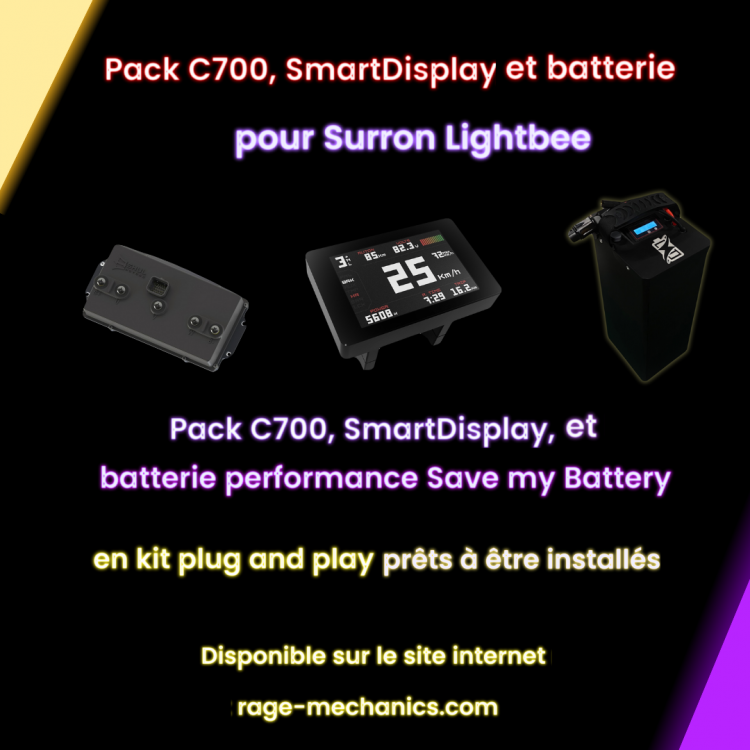 Pack C700 + SmartDisplay + Batterie Sur-Ron Light Bee (X)