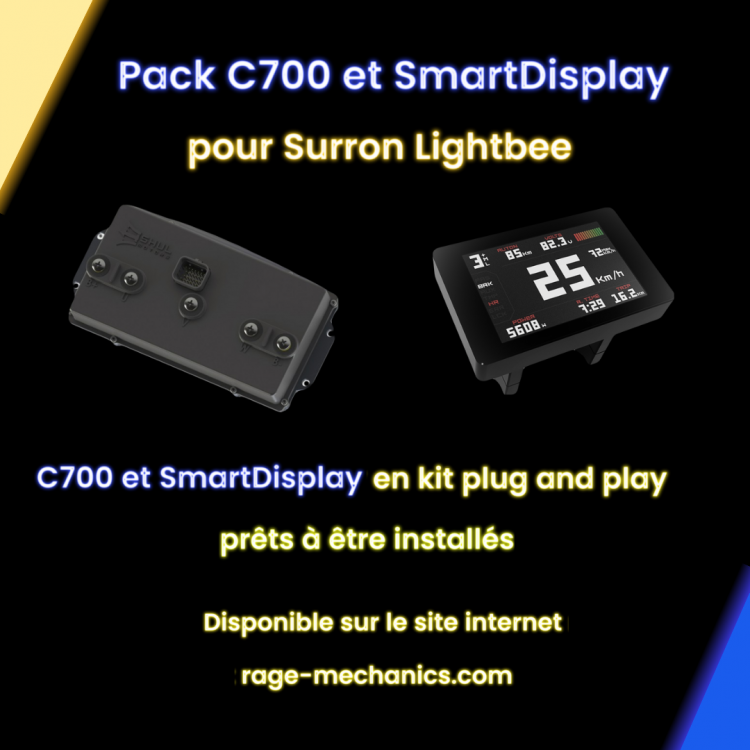 Pack C700 + SmartDisplay Sur-Ron Light Bee (X)