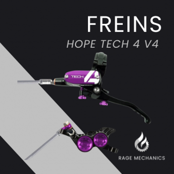 Paire Hope Tech4 V4 Noir/Violet durite aviation