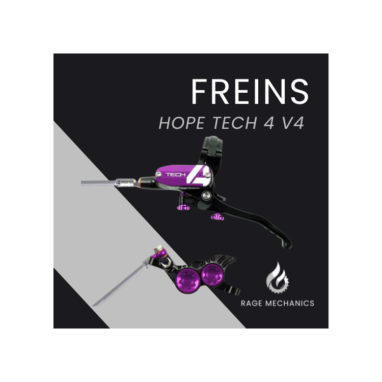 Hope Tech4 V4 წყვილი შავი/იისფერი ავიაციური შლანგით