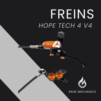 Paire Hope Tech4 V4 Noir/Orange durite aviation