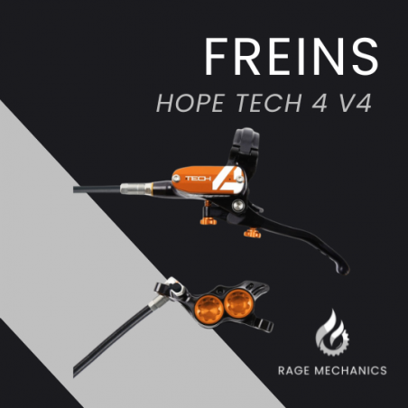 Hope Tech4 V4 Pair Black/Orange braided line