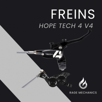 Hope Tech4 V4 Pair Black Braided Hose