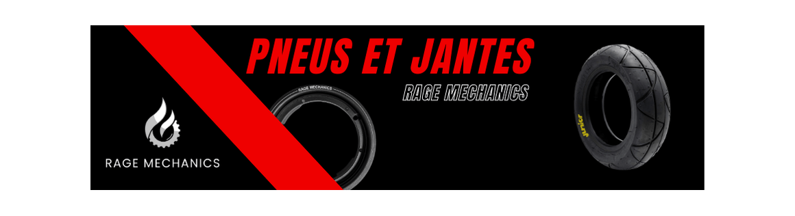 Pneus & Jantes trottinette électrique - Rage Mechanics