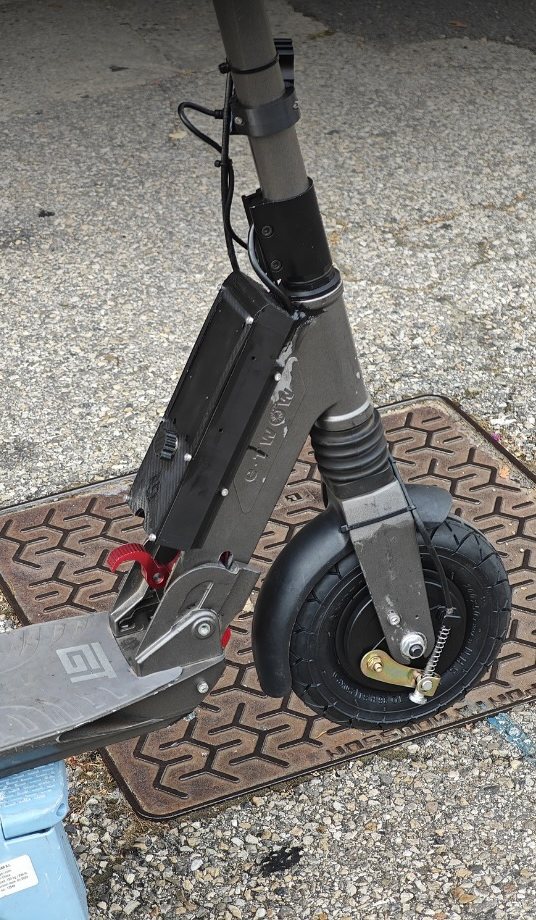 L’E-Twow GT pliée