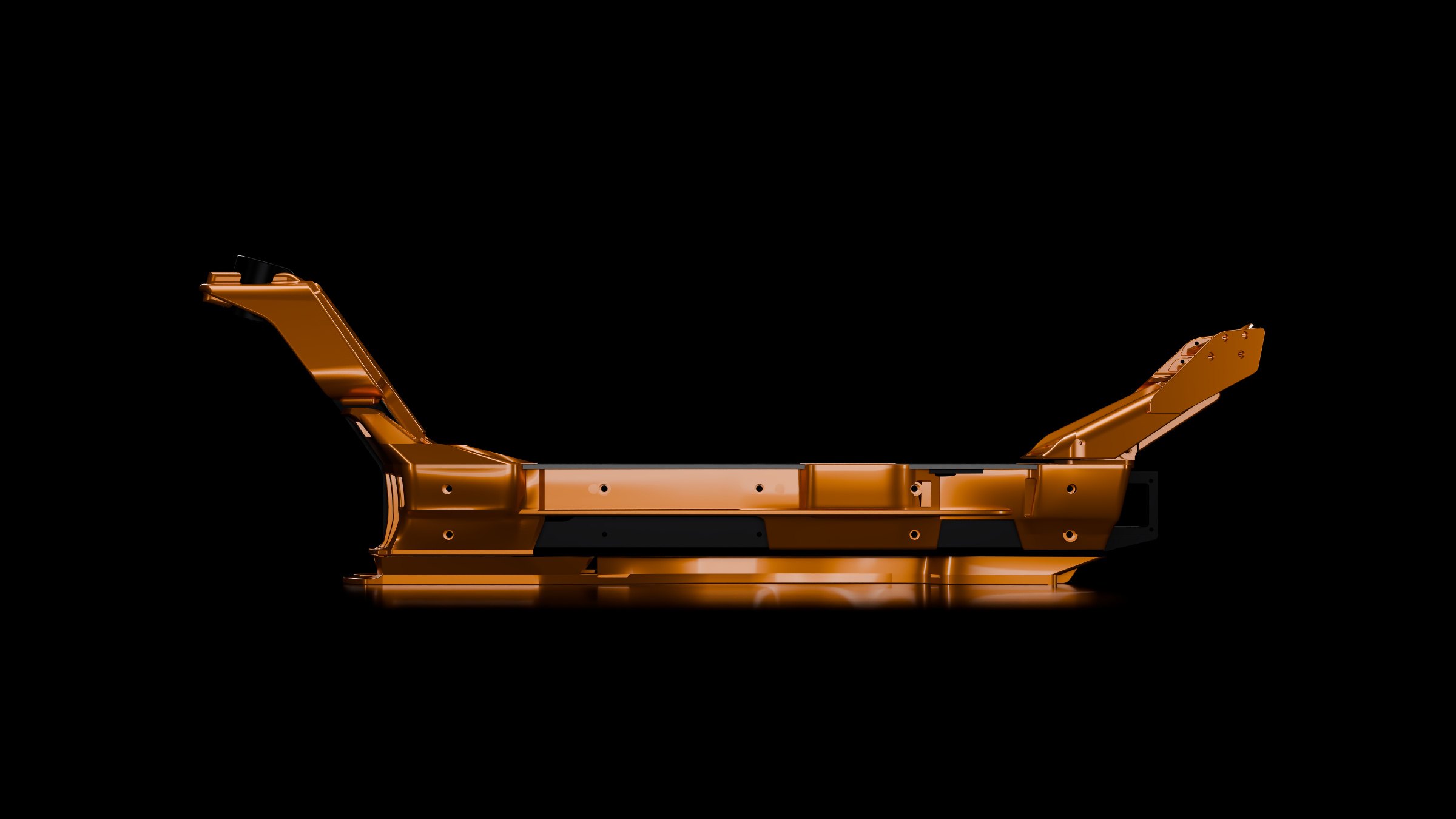 Le carénage Formula Escooter version châssis Rallongé, de profil, à la même échelle